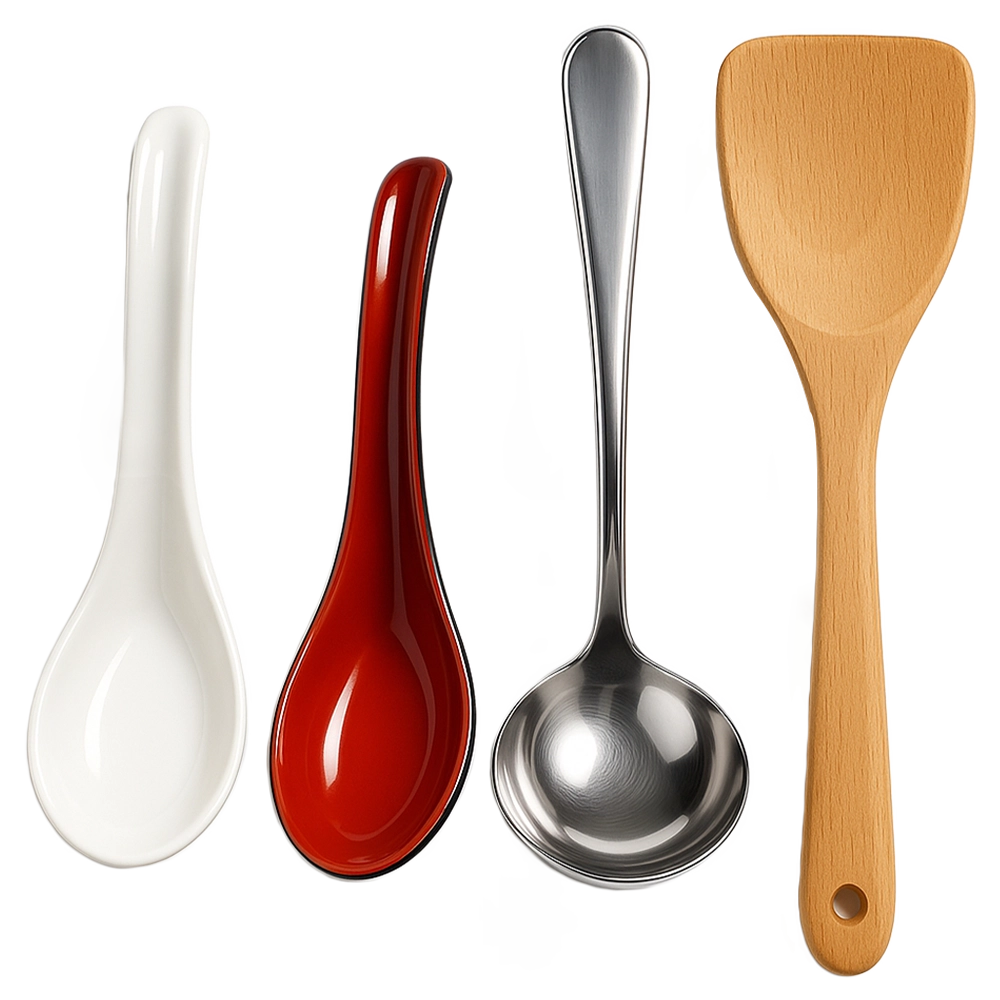 Chinese Soup Spoons, Ladles, and Turners