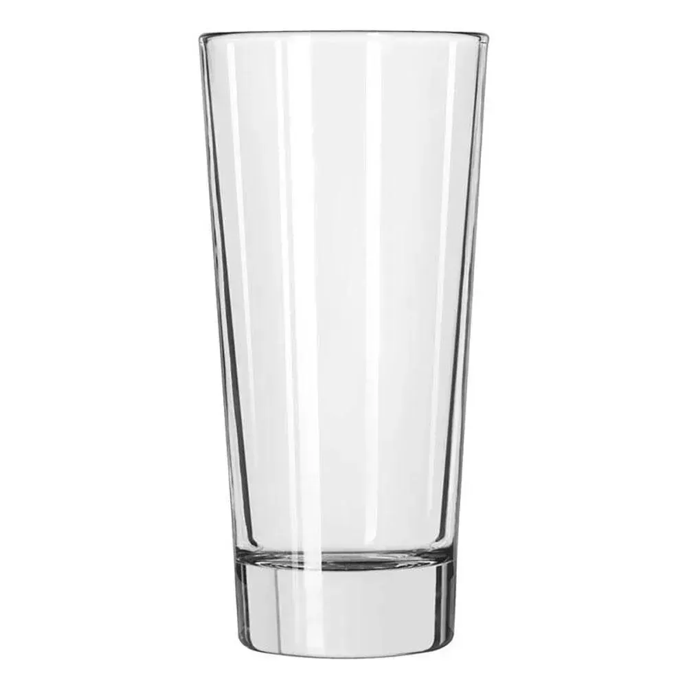 Classic Elan beverage glass by Libbey with a crystal clear finish and clean lines, ideal for daily drink service in restaurants or cafés.