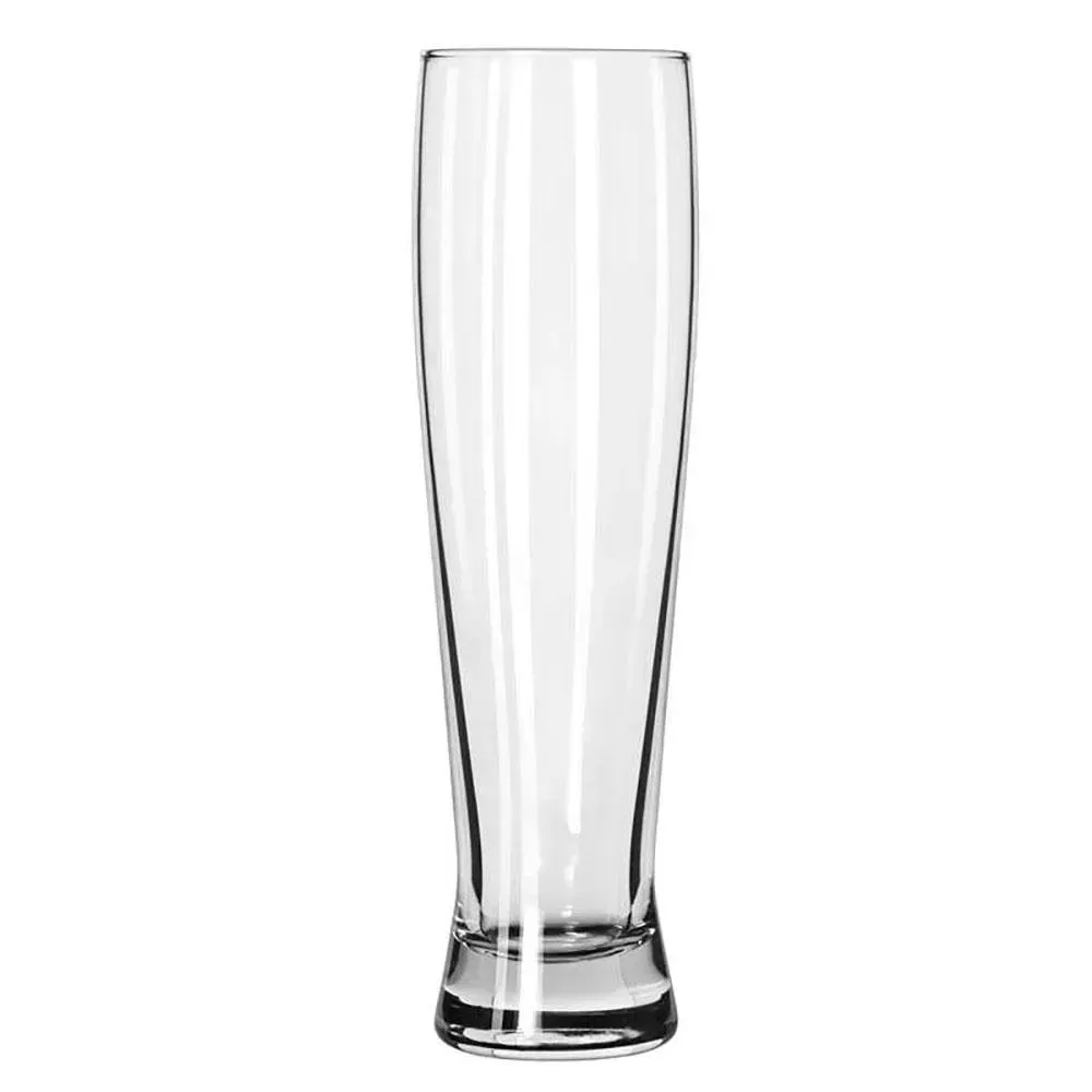 Altitude pilsner glass from Libbey with a tapered silhouette and clear finish, great for showcasing crisp beer or house brews with customization.