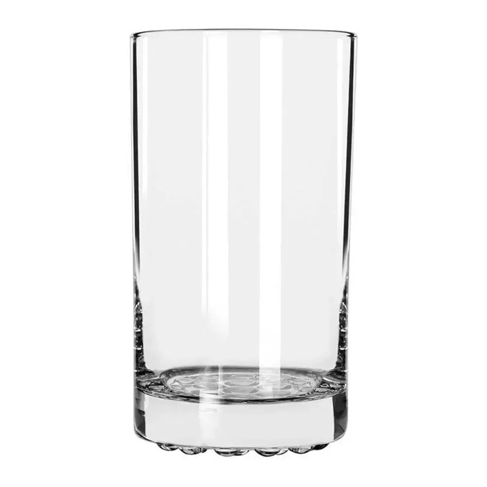 Nob Hill beverage glass from Libbey with a sturdy build and textured surface, perfect for serving iced drinks in casual dining environments.