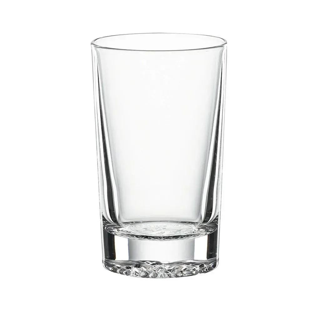 Sleek clear Lounge soft drink glass by Libbey with a modern silhouette, ideal for mocktails, sodas, or casual beverage service in restaurants.