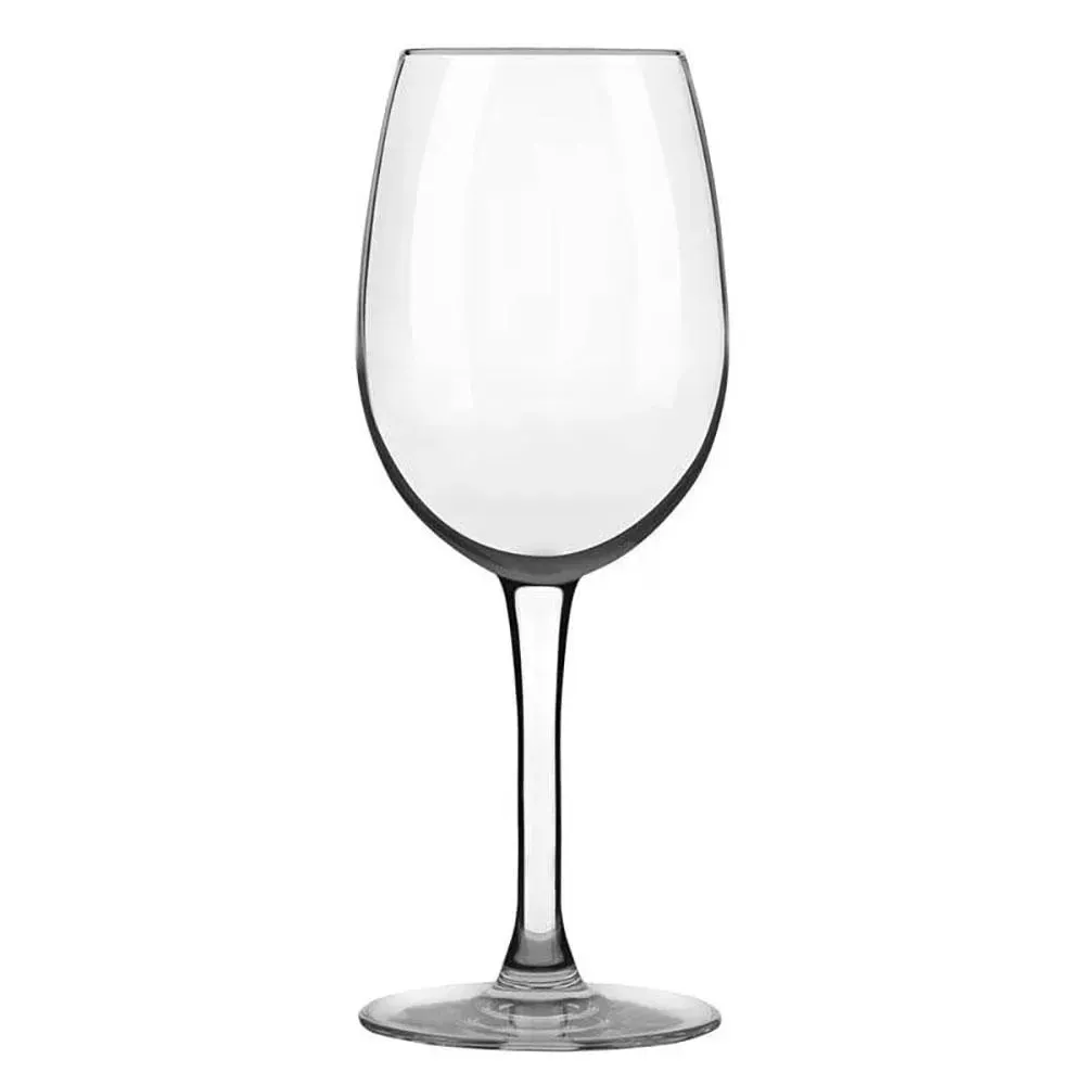 Graceful stemmed wine glass from Libbey contours perfectly for restaurant pairings and hotel receptions, its customizable bowl highlights vintages.