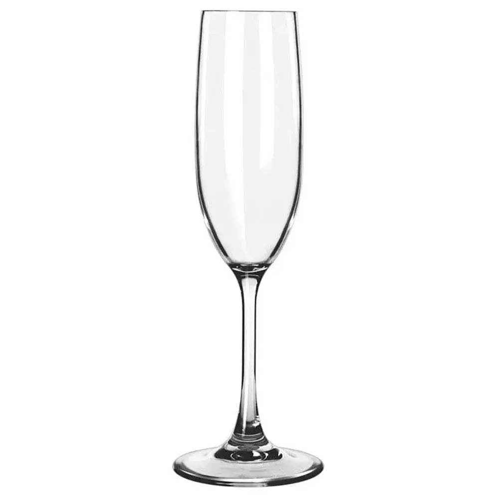Stemmed Tritan champagne flute by Libbey, bringing unbreakable sparkle and elegance to outdoor celebrations, brunches, or wedding receptions.