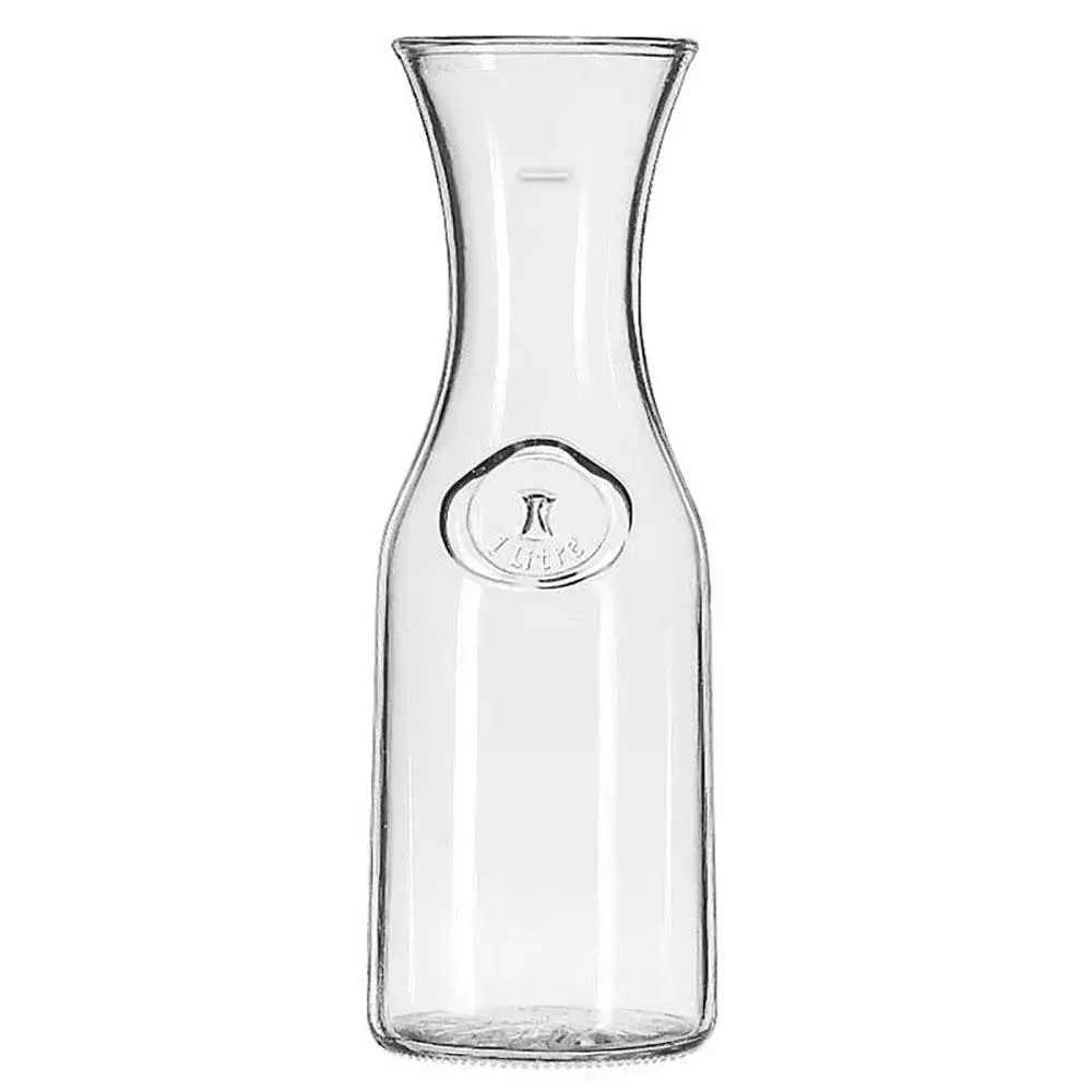 Large clear wine decanter from Libbey with a generous bowl and precision spout, crafted to enhance aeration and showcase fine wine.