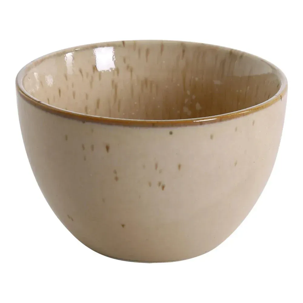 Porcelain bouillon cup from Yanco China, elegant and practical for serving broths, consommé, or hot beverages in cafés or restaurants.