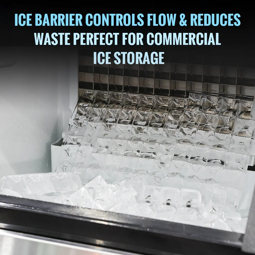 Ice-O-Matic aluminum upright ice storage bin, designed for high-capacity ice storage and easy access in commercial foodservice settings.