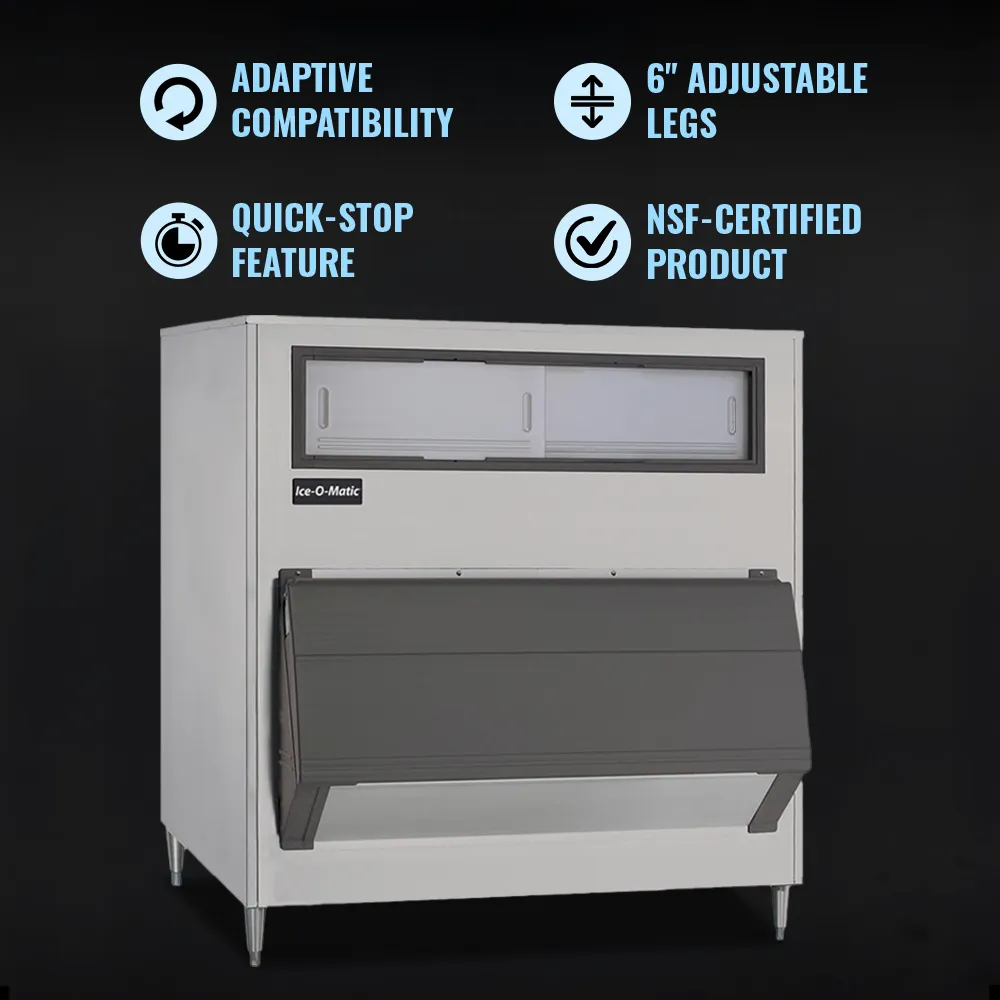 Ice-O-Matic upright ice storage bin with high capacity, engineered for durable and safe ice storage in commercial foodservice operations.