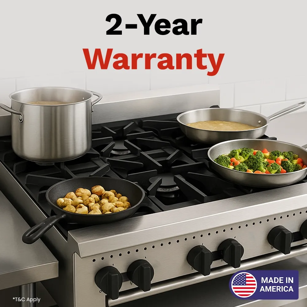 BakeMax natural Gas countertop hotplate with six burners, manual controls, and solid surface, ideal for fast cooking tasks in busy commercial kitchens