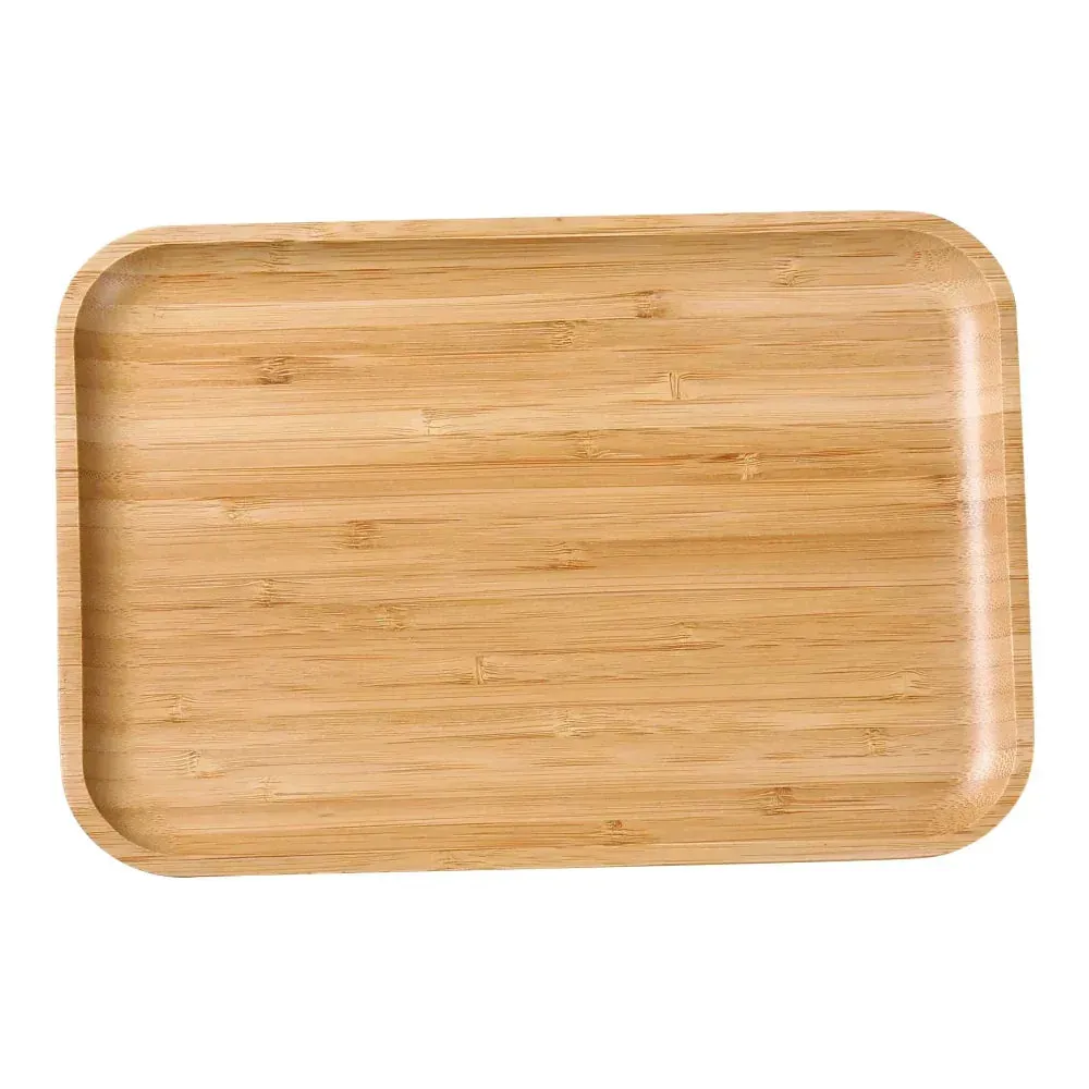Refined bamboo tray from Yanco China with a polished surface and durable design, suitable for food presentation or enhancing table aesthetics.