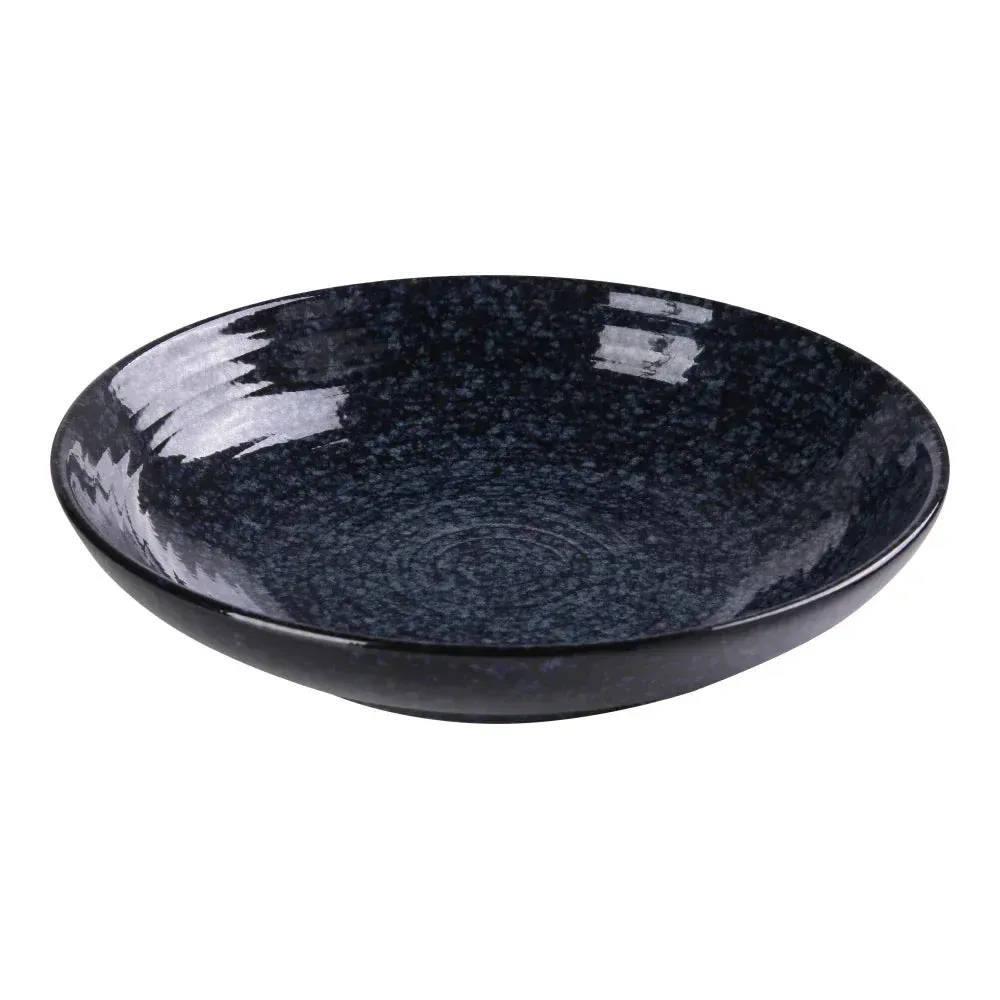 Yanco Blue Star melamine salad or soup bowl in blue, durable and stylish, perfect for serving soups, salads, or meals in restaurants and cafes.