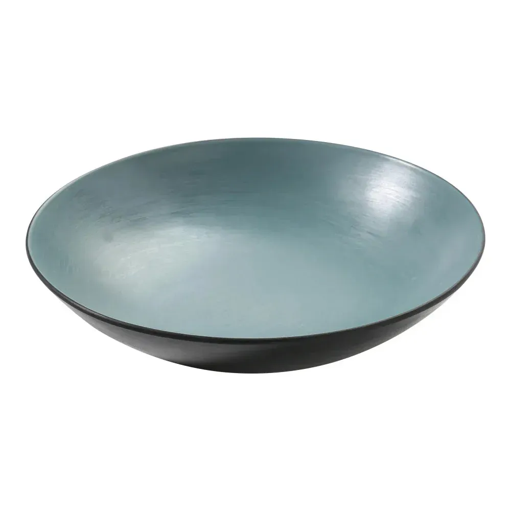 Yanco Birmingham melamine salad or pasta bowl in teal, sturdy and stylish, suitable for restaurants, cafes, or home use.