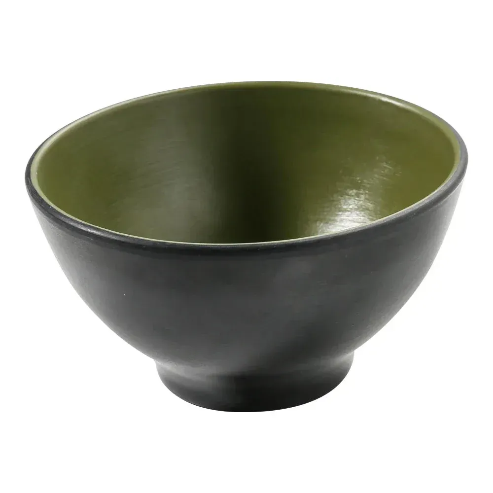 Grey rice bowl by Yanco China, a ten ounce bowl suitable for individual servings of rice, sides, or dips, with a neutral tone for any table.