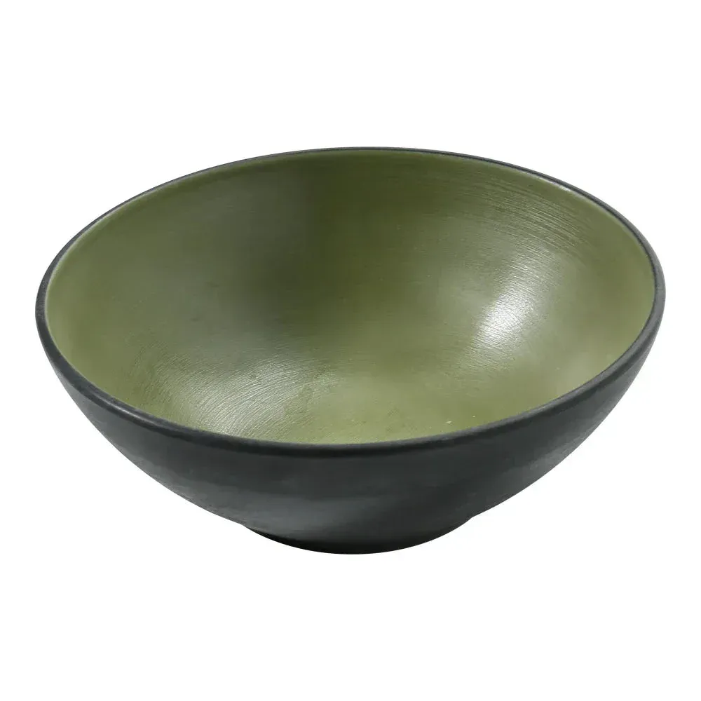 Standard grey bowl by Yanco China, a twenty four ounce bowl for large meals or gatherings, providing a sleek design with high durability.