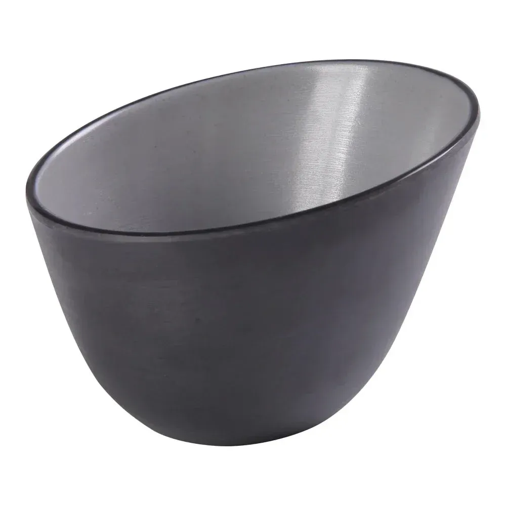 Lightweight grey melamine serving bowl from Yanco China, ideal for casual dining, combining lasting durability and style for meal presentation.