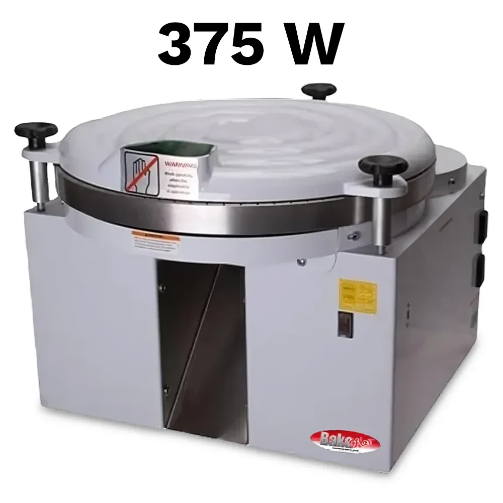 BakeMax Titan Series compact countertop dough ball rounder with stainless steel design, portion control settings, and efficient dough ball forming.