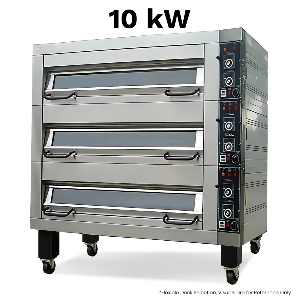 BakeMax single-deck electric oven sized for few sheet pans, perfect for small bakeries, cafés, or extra baking station during busy service hours.