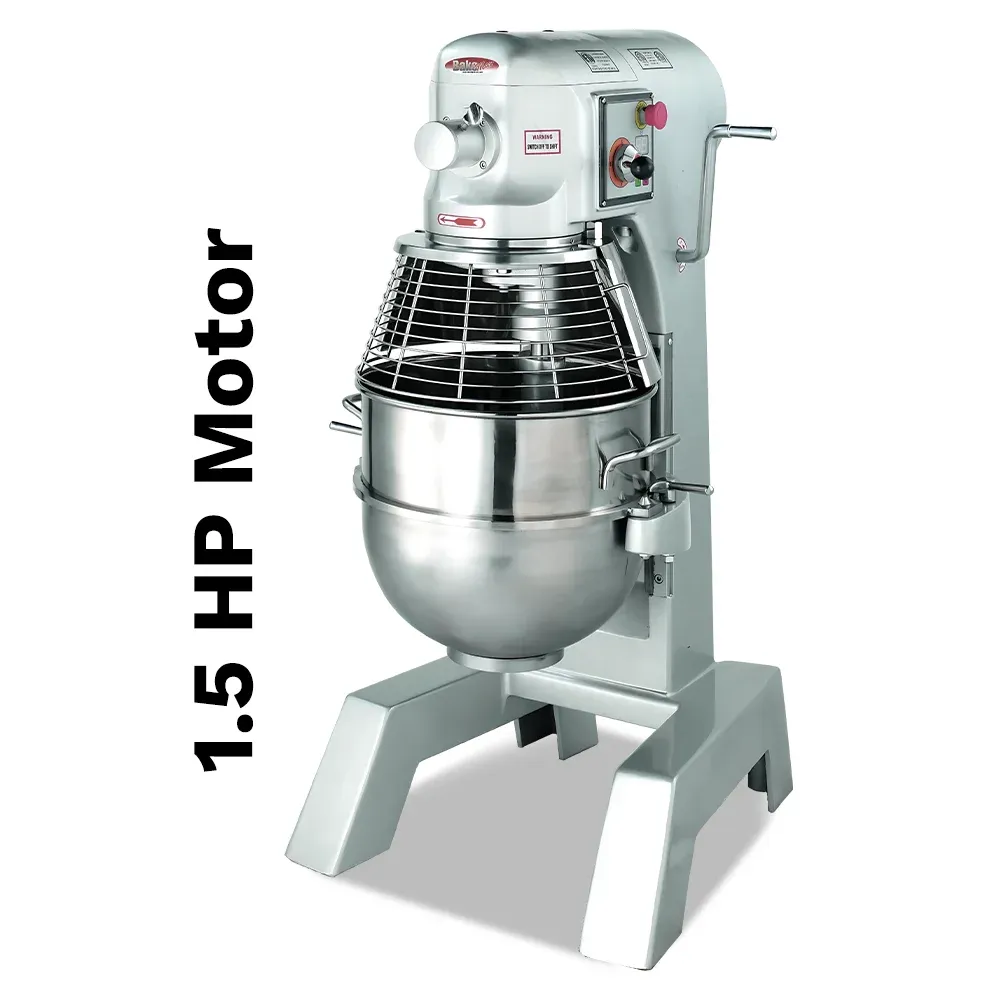 BakeMax compact countertop planetary mixer with large bowlideal for cafés and mid-size bakeries. Built for daily, consistent performance.