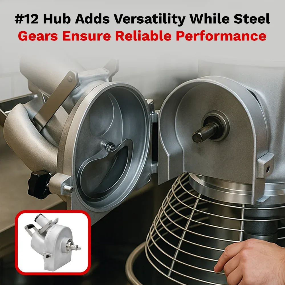 BakeMax sturdy floor planetary mixer delivering uniform mixing for bread dough and cake batter in commercial kitchens. Preferred by baking pros.