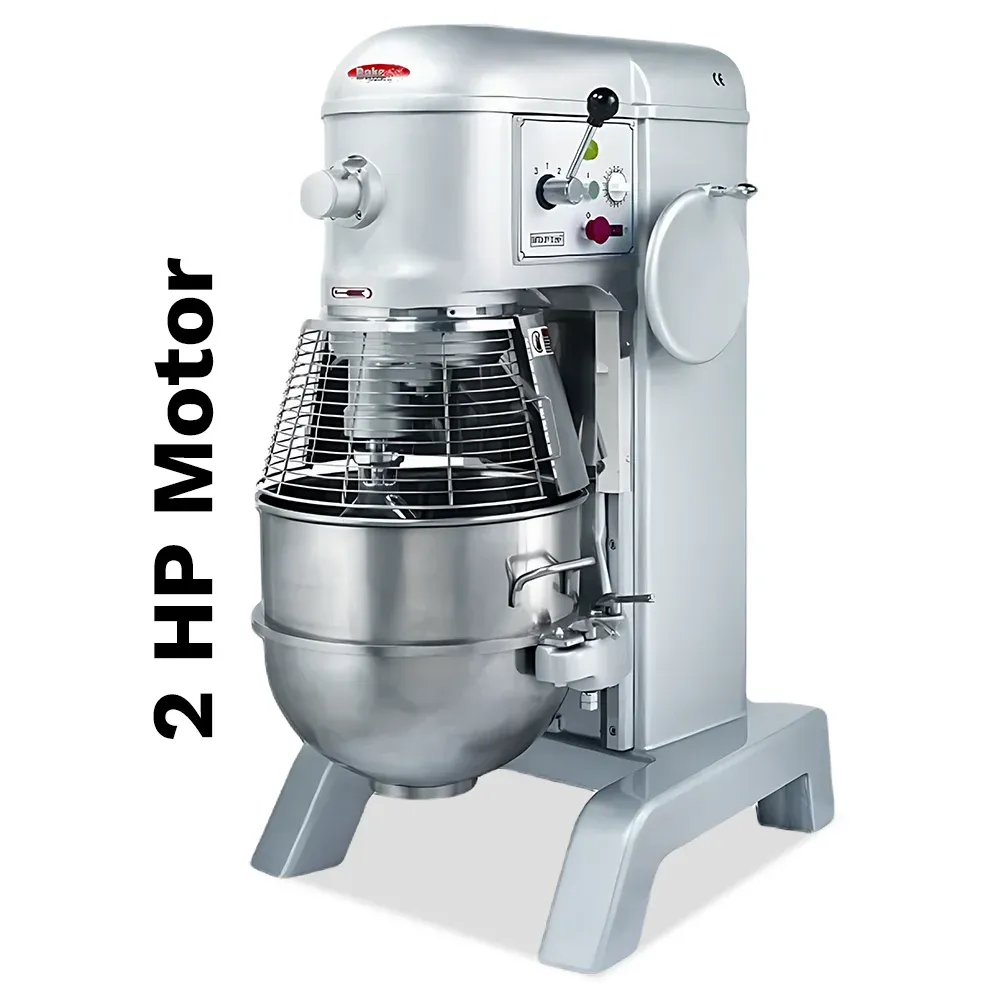 BakeMax reliable floor-standing planetary mixer with generous bowl capacity for busy bakeries and pastry kitchens. Built for high-demand performance.