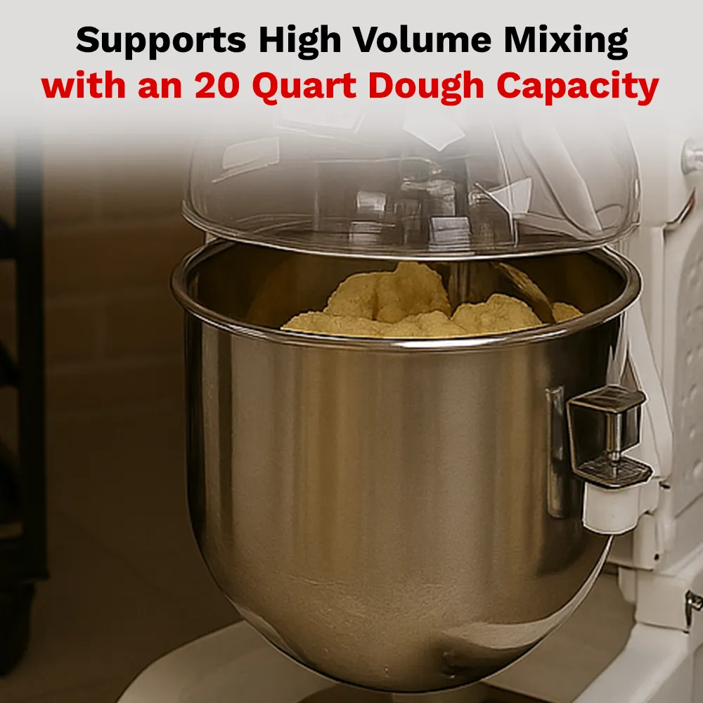 BakeMax countertop electric mixer delivering smooth planetary mixing for pastries, breads, and creams in cafés and restaurants. Built to last long.