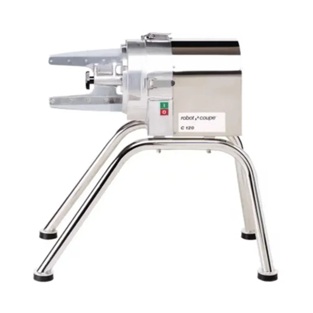 Robot Coupe stainless steel automatic pulp and juice extractor, front view, built for continuous juicing performance in professional foodservice.