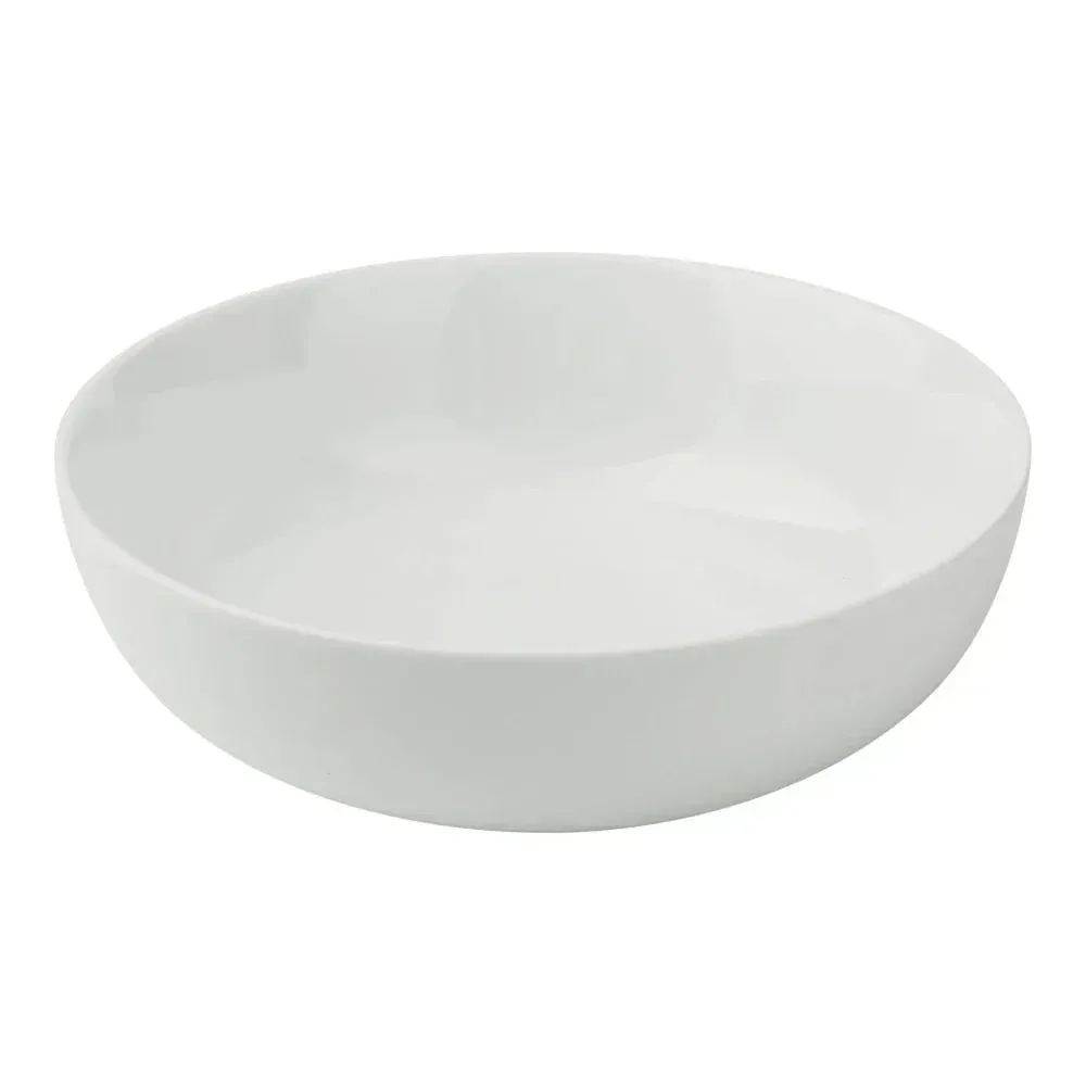 Yanco China deep white bowl with smooth finish, perfect for hearty soups, stews, or noodle dishes, bringing warmth to everyday meals.