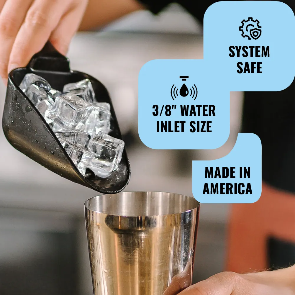 Ice-O-Matic stainless steel remote air-cooled full cube ice machine head without storage bin, built for reliable ice production in foodservice.