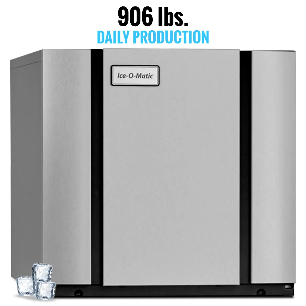 Ice-O-Matic remote cooled half cube ice machine head without storage bin, designed for reliable high-volume ice output in professional use.