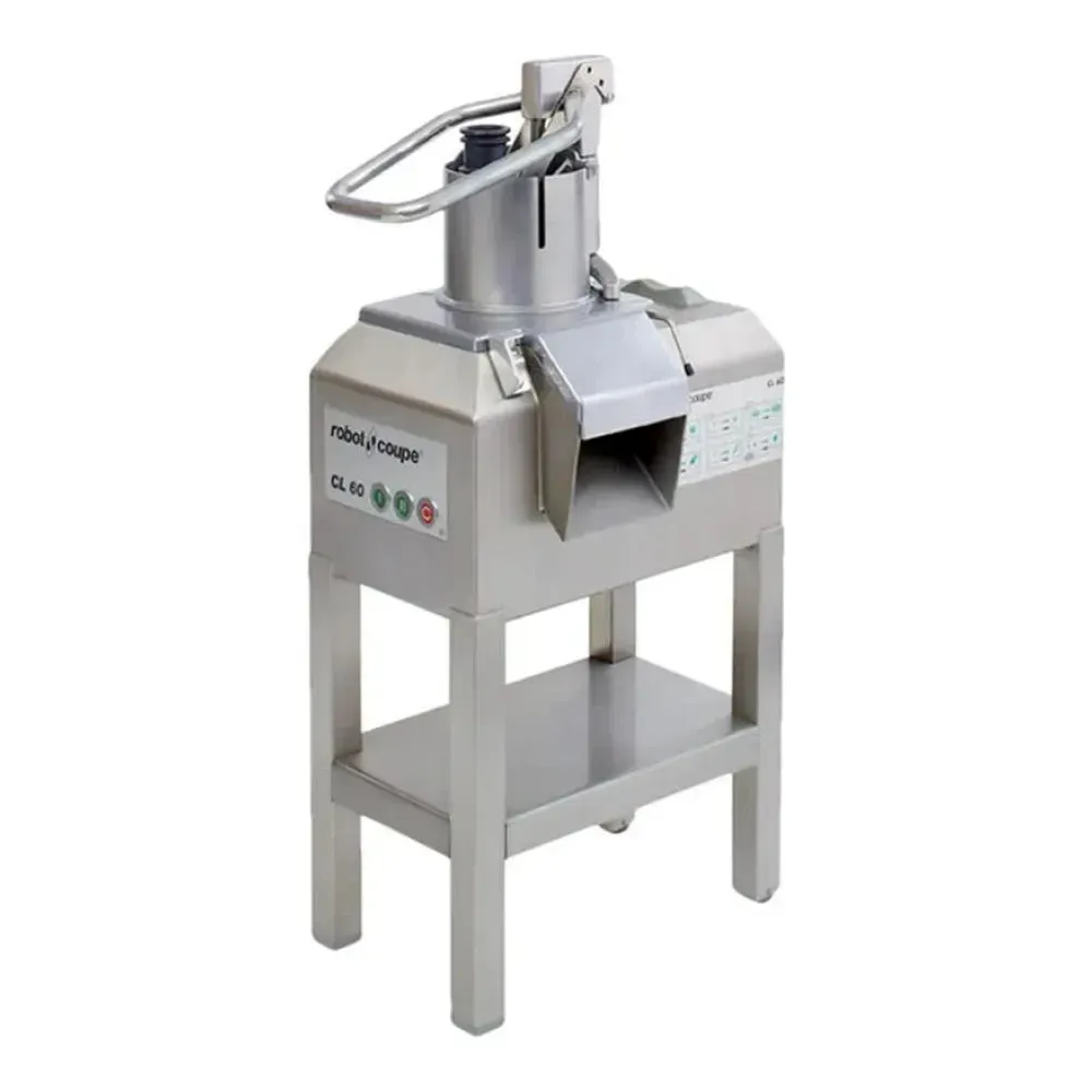Robot Coupe large food processor with full pusher for safe produce feeding, ensuring steady prep and fresh results in restaurants and hotels.