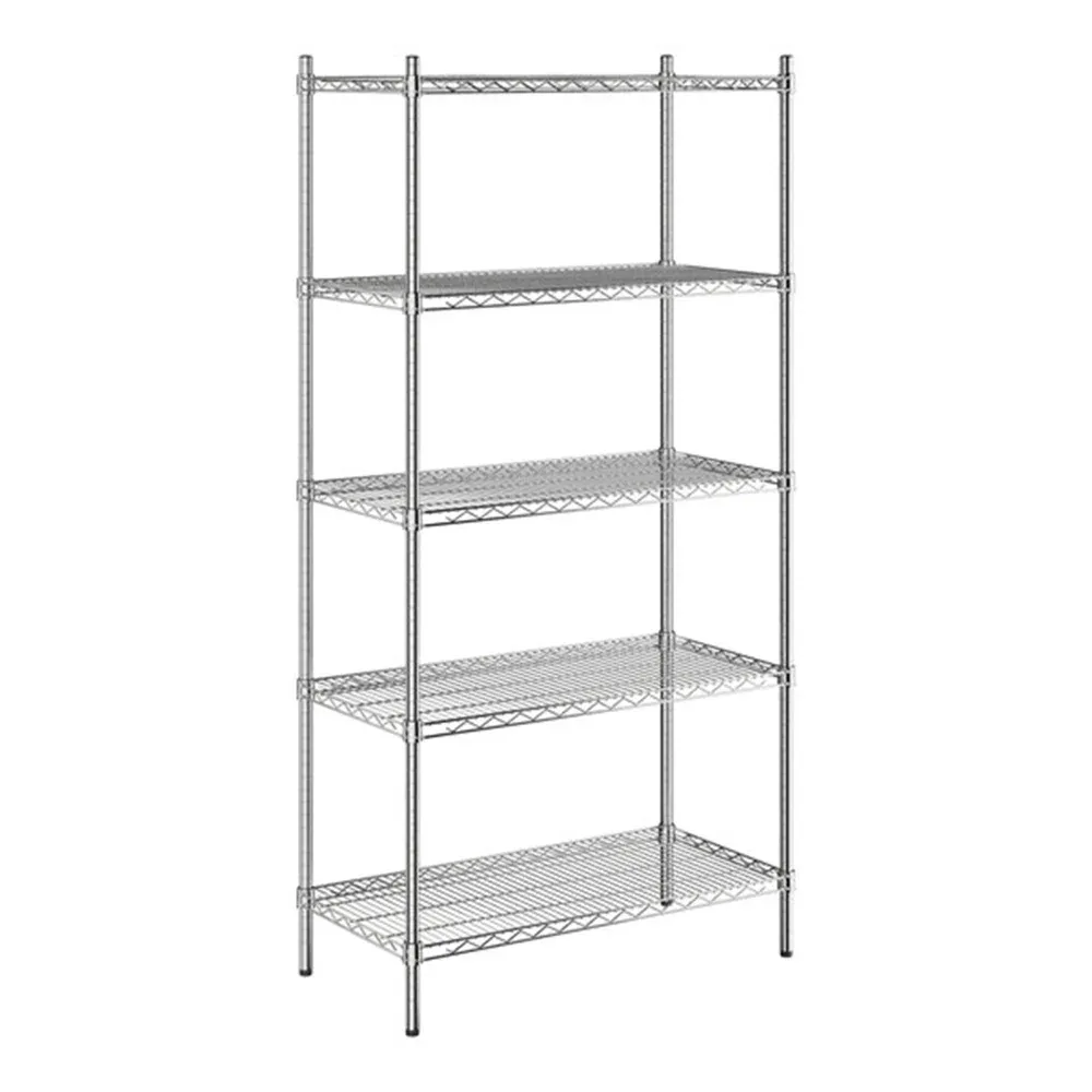 ChefPro Series 18" x 36" NSF Chrome 5-Shelf Kit with 72" Posts