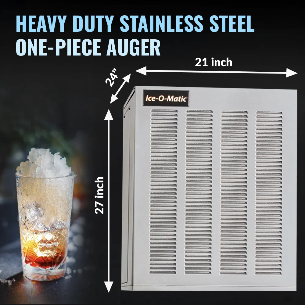 Ice-O-Matic air cooled nugget ice machine head without storage bin, delivering dependable ice for restaurants, cafes, and foodservice businesses.
