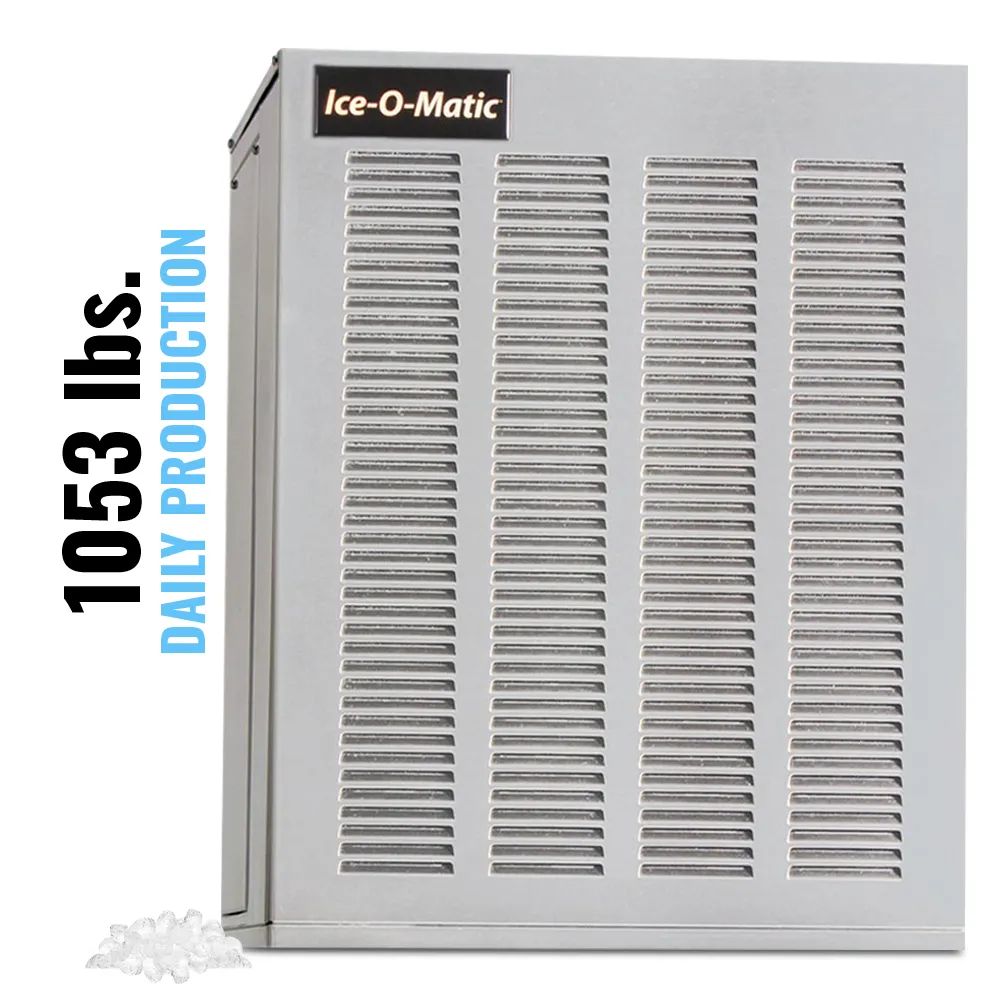 Ice-O-Matic air cooled pearl nugget ice machine head without storage bin, engineered for reliable ice production in bars and cafes.