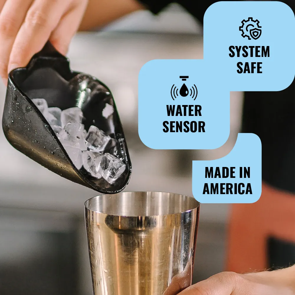 Ice-O-Matic air cooled pearl nugget ice machine head without storage bin, engineered for reliable ice production in bars and cafes.