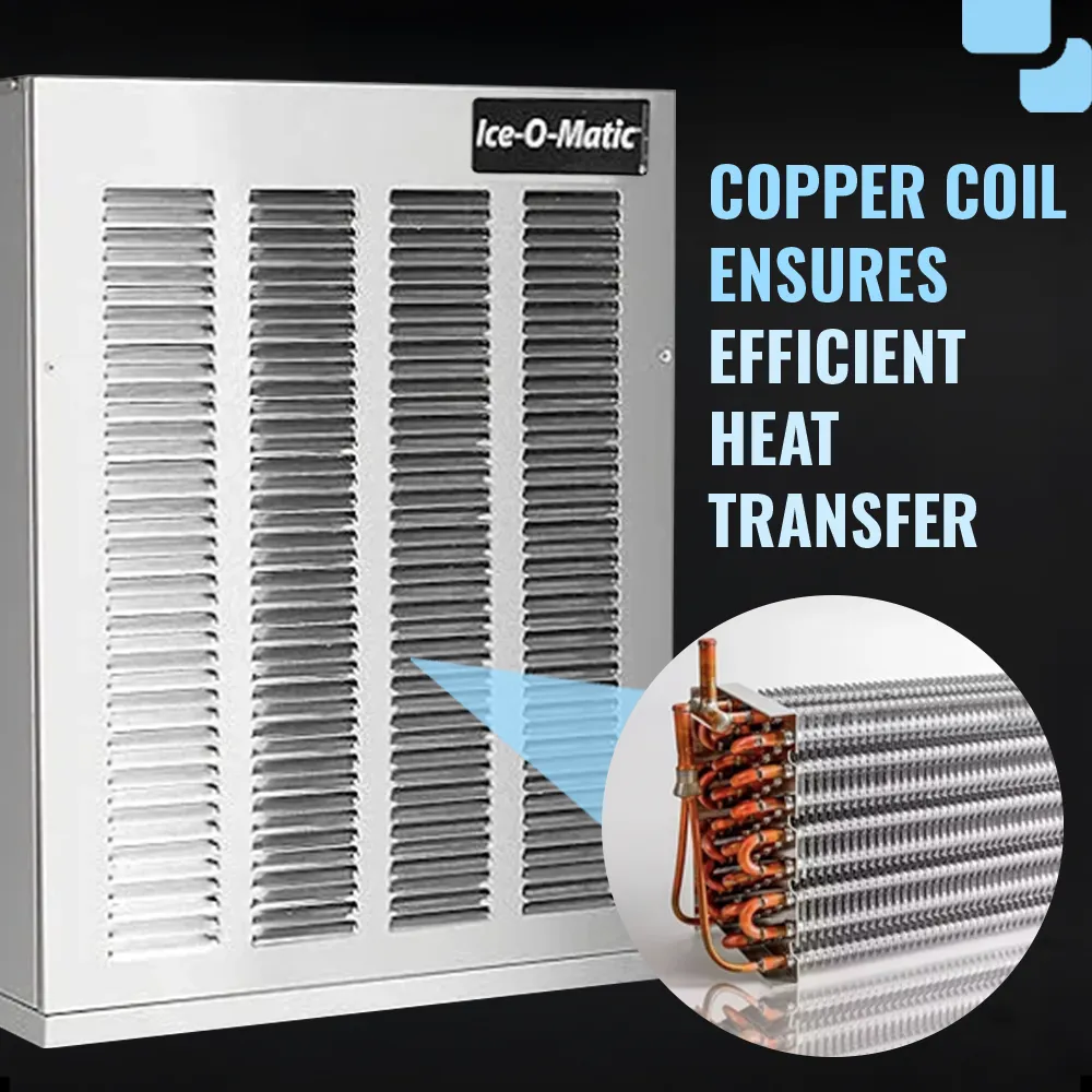 Ice-O-Matic air cooled pearl nugget ice machine head without storage bin, engineered for reliable ice production in bars and cafes.