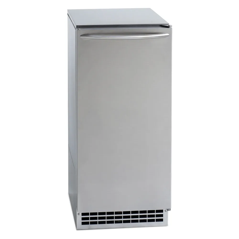 Ice-O-Matic pearl nugget ice undercounter machine head without storage bin, producing soft ice perfect for beverages and hospitality use.