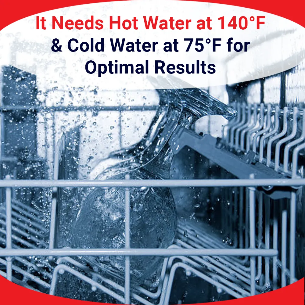 Low-temp chemical sanitizing CMA undercounter glasswasher with ScrapTrap removes debris and delivers spotless resultsideal for hotels and bars.