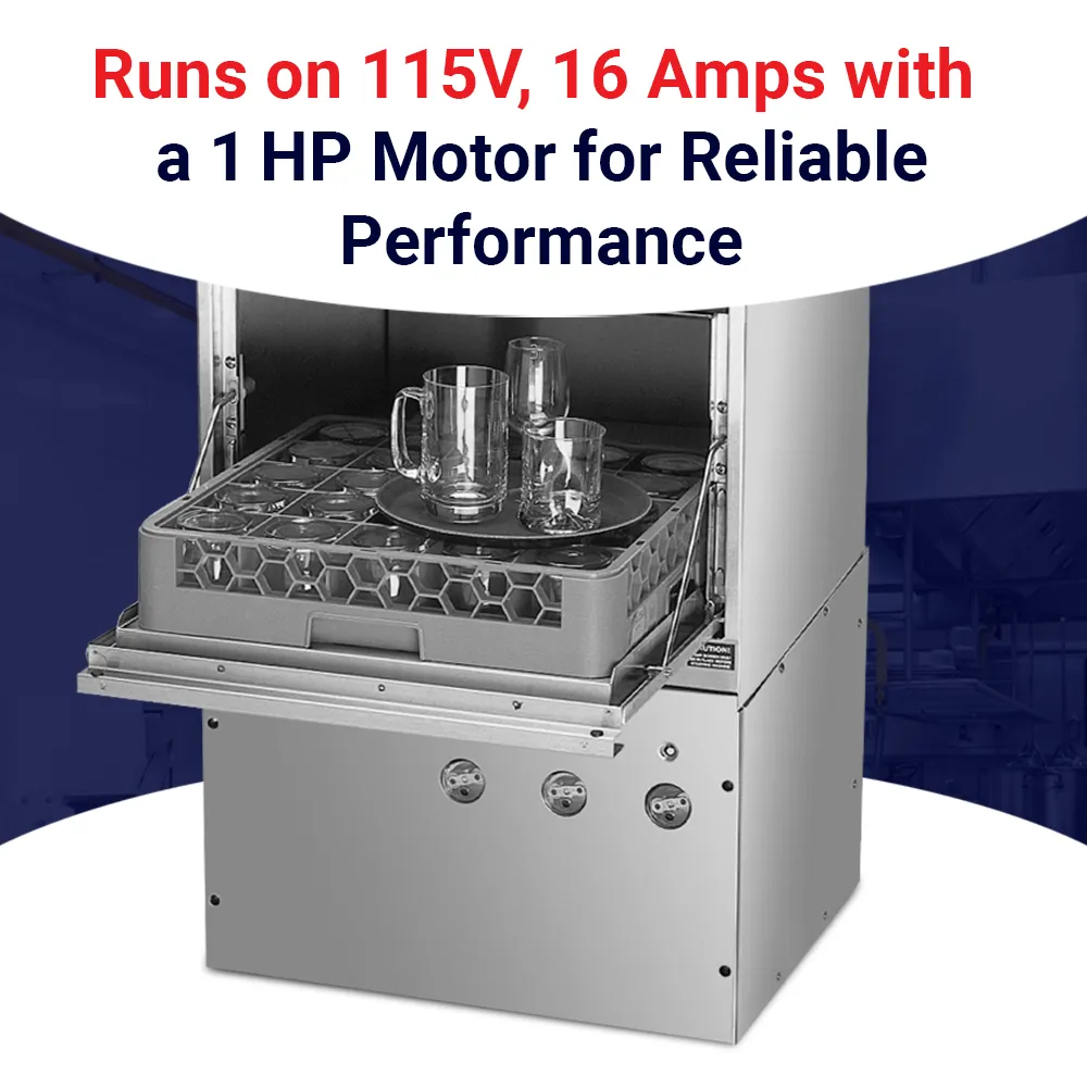 Low-temp CMA undercounter glasswasher for cafes and small restaurantscompact and quiet, it ensures crystal-clear results during peak service hours.