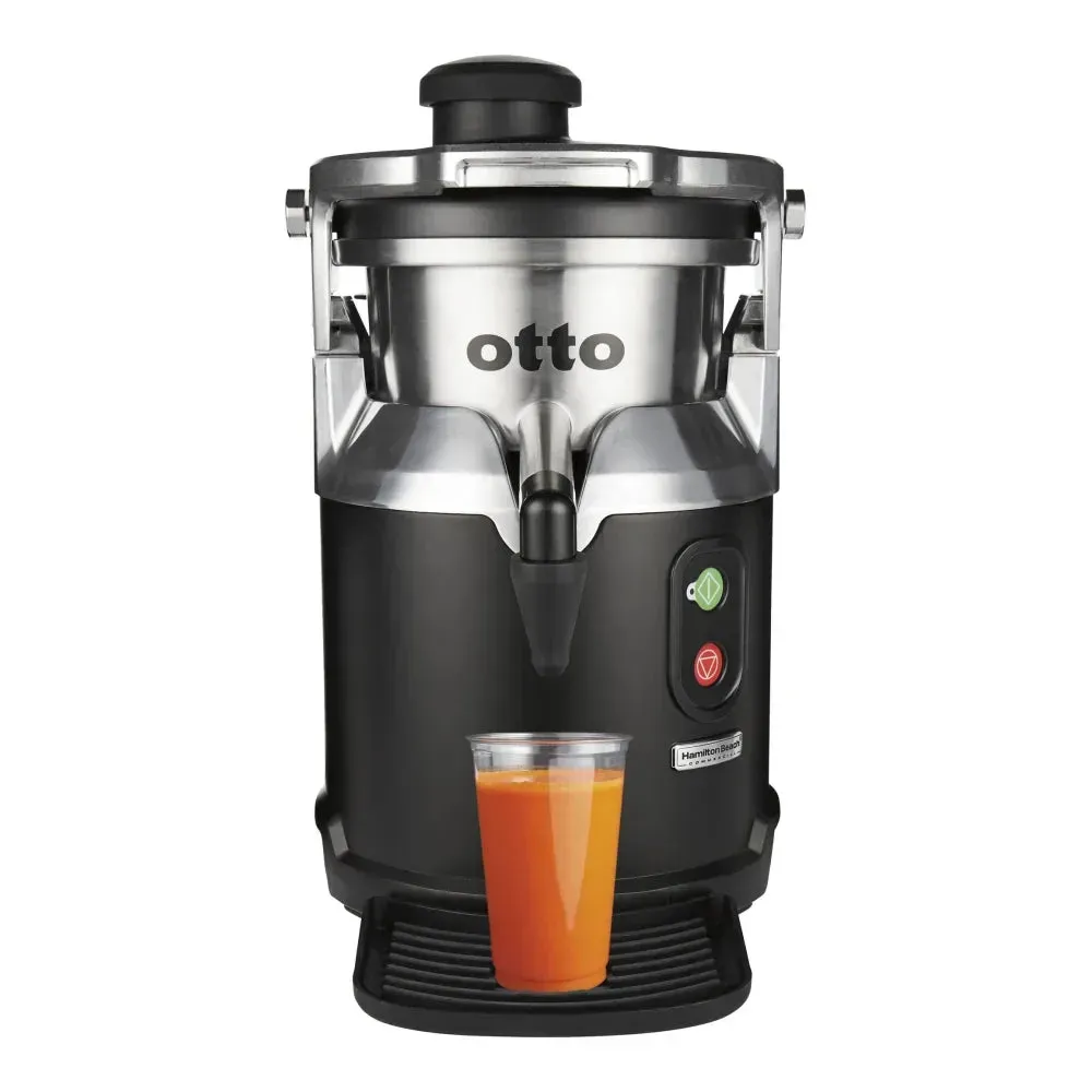 Otto juice extractor by Hamilton Beach features a sleek design and powerful motor, perfect for efficient juicing in busy cafes or juice bars.