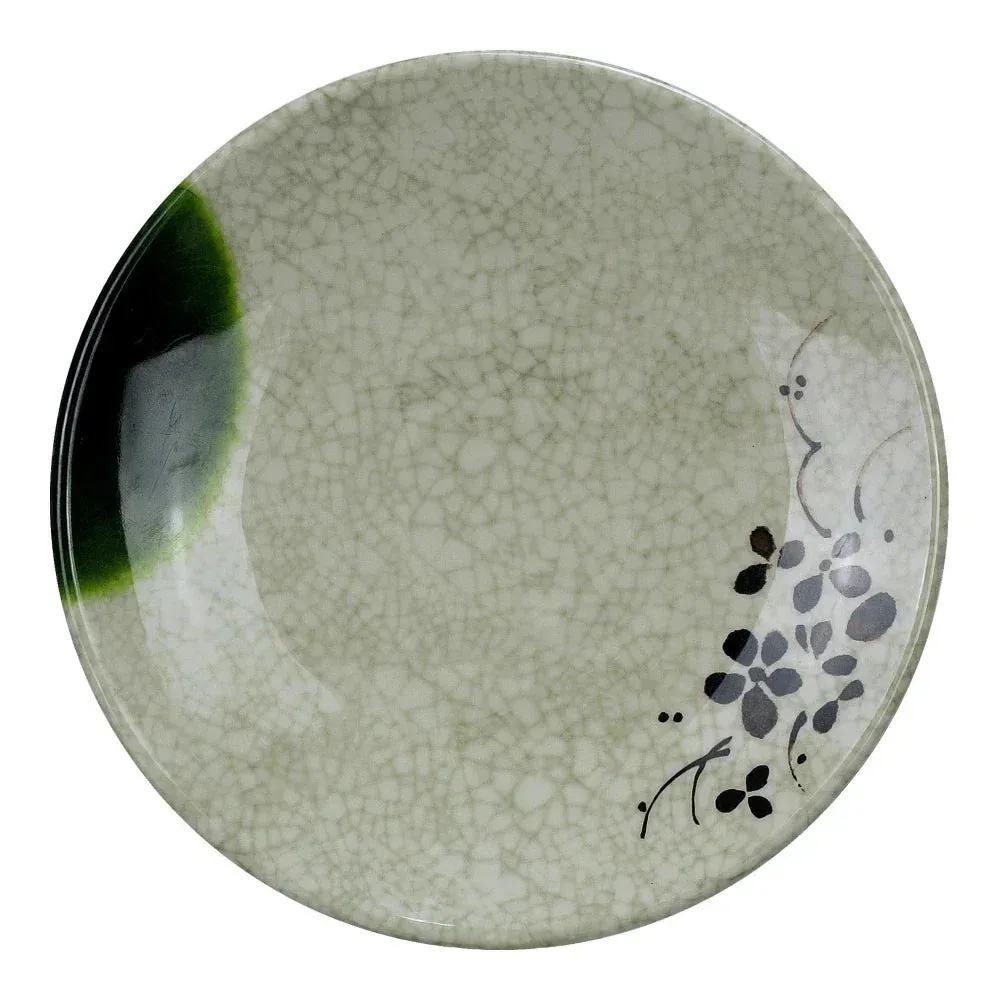 Yanco China beige melamine round plate durable and reusable, perfect for catering, bulk serving platter supply, and small classic dining service