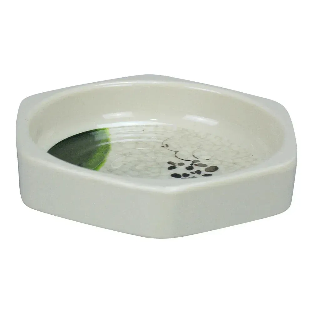 Yanco China beige melamine hexagonal sauce dish durable and reusable for catering, perfect for bulk condiment supply and stylish tableware accent