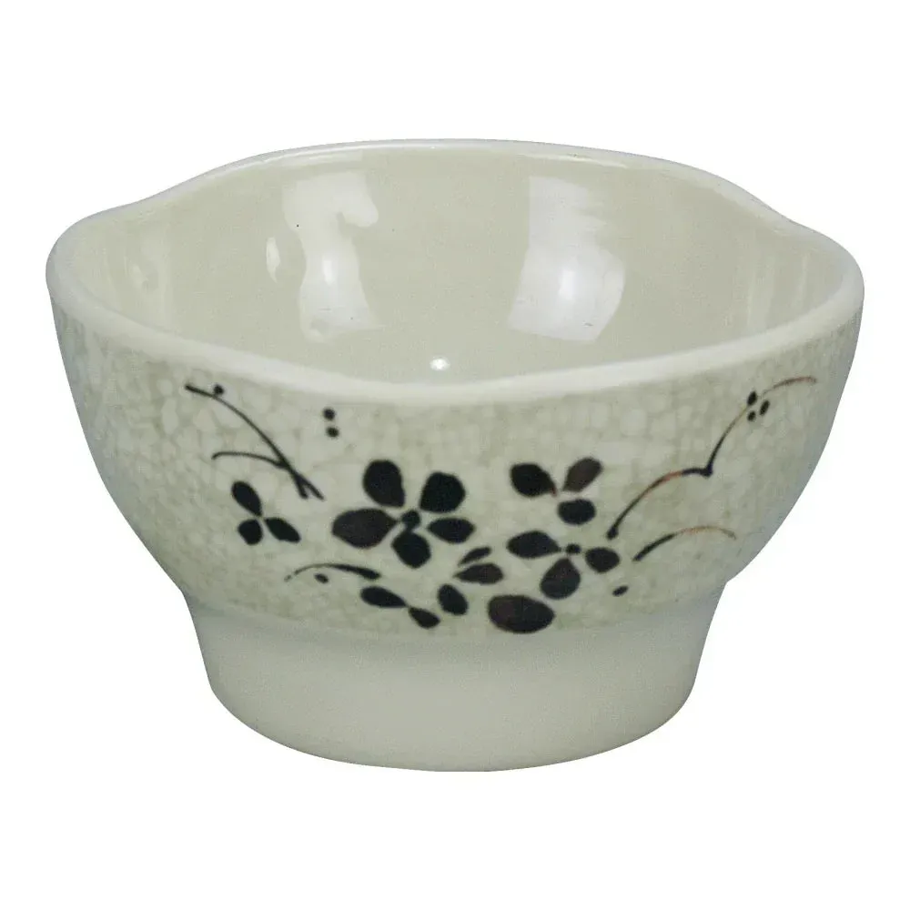 Yanco China beige melamine round rice bowl durable and reusable, perfect for commercial catering, bulk supply, and petite foodservice dishware