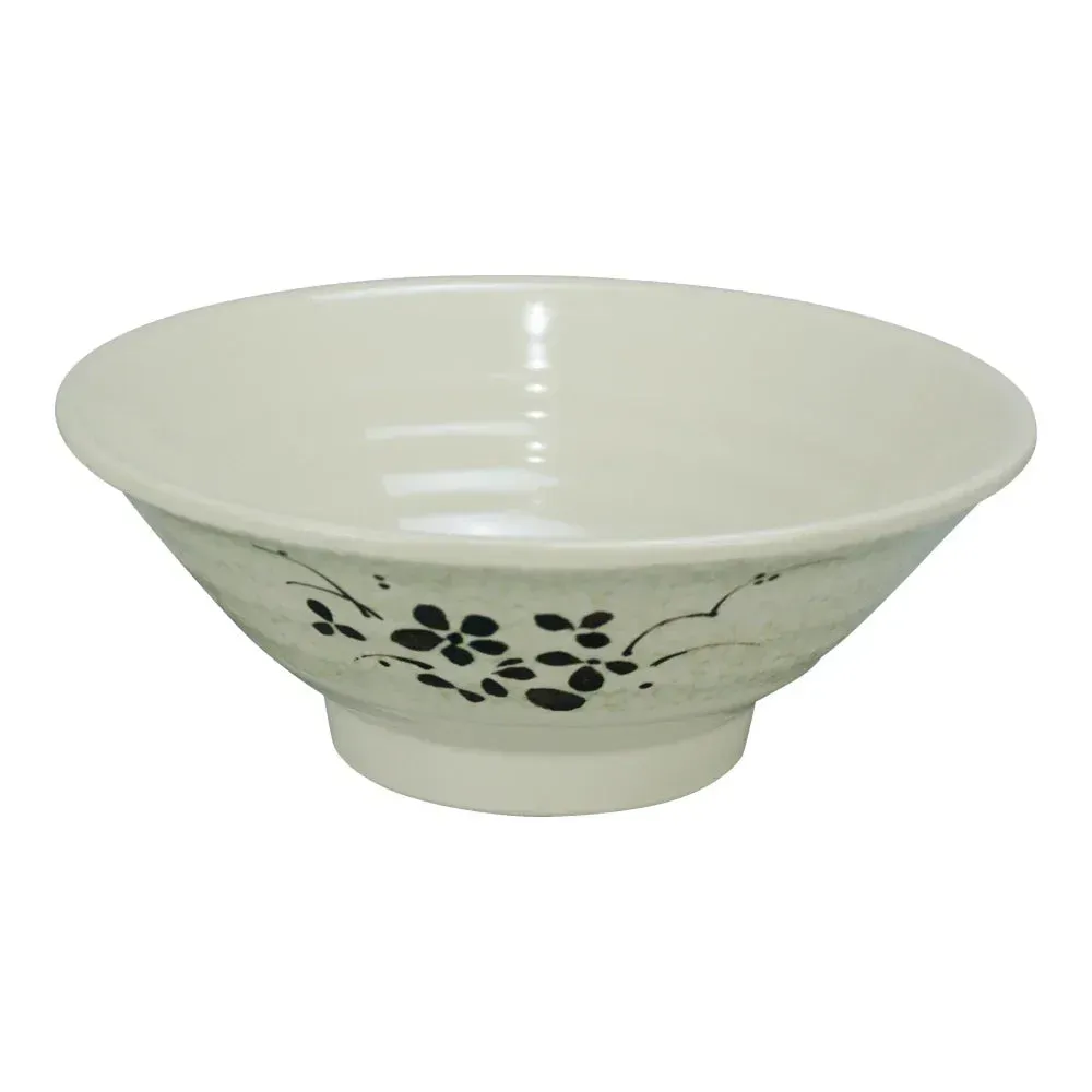 Yanco China beige melamine round bowl durable and reusable, perfect for commercial catering, bulk restaurant supply, and versatile foodservice use