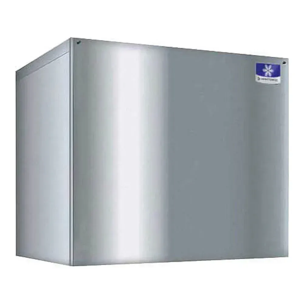Air-cooled dice cube Manitowoc ice machine with twenty-two-inch compact head, perfect for space-conscious kitchens or beverage stations.