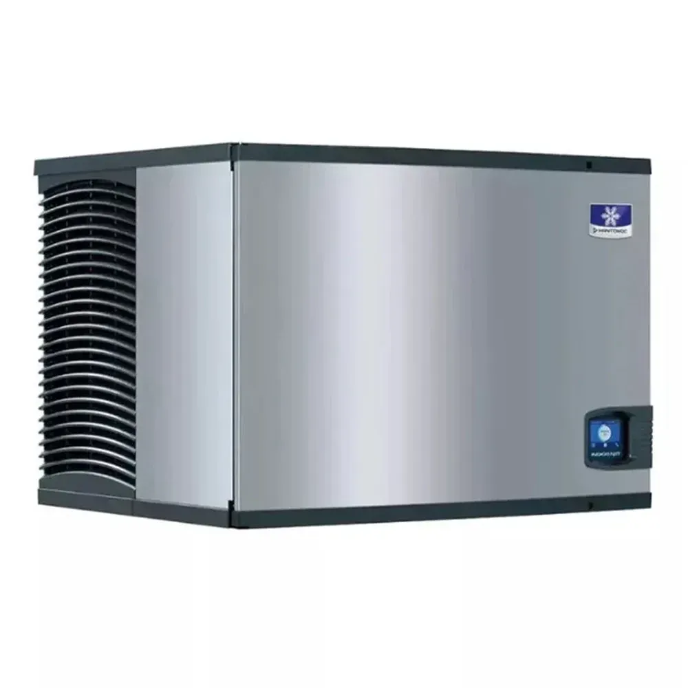 Thirty-inch water-cooled full dice Manitowoc ice machine with SpaceMaker design for efficiency in tight kitchen and prep spaces.