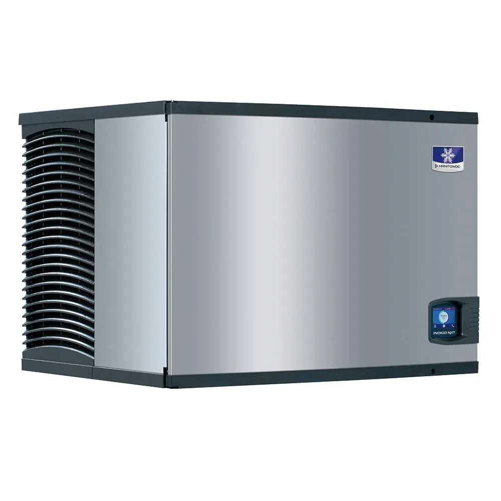 Forty-eight-inch remote-cooled dice Manitowoc ice machine head with no bin, ideal for flexible layouts with dedicated ice storage.
