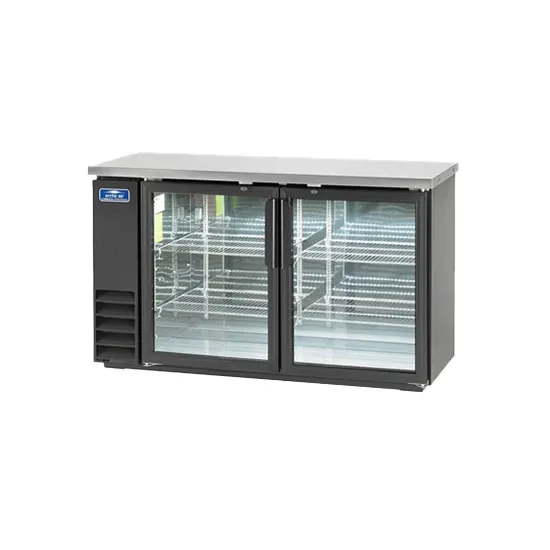 Arctic Air double glass door back bar refrigerator offering chilled beverage storage and clear display for restaurants, bars, and hospitality venues.