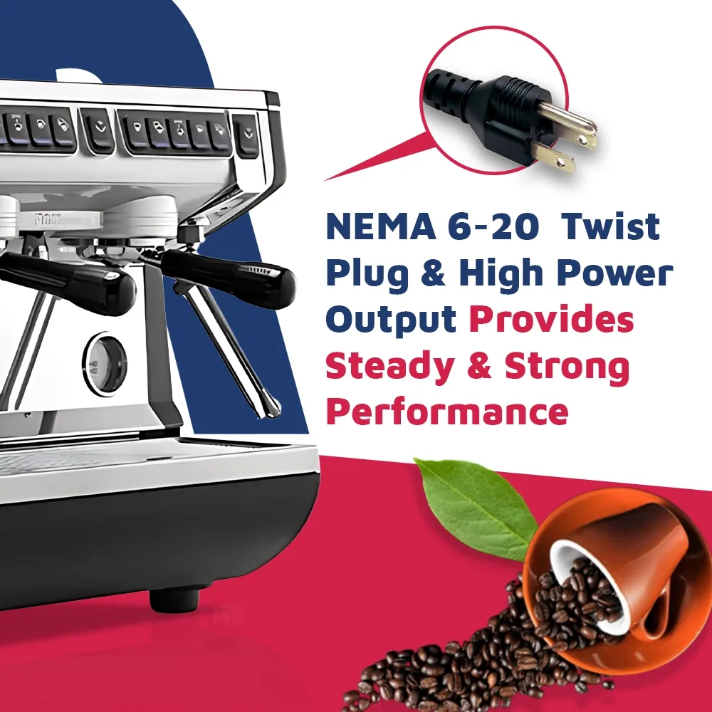 Nuova Simonelli modern XT dual-group espresso maker in matte finish with LED screen and ergonomic wands ensures precise brewing on clean bar.