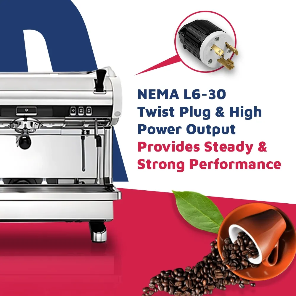 Nuova Simonelli two-group volume control espresso machine in stainless steel with precise dosing, user-friendly controls, and compact café design.