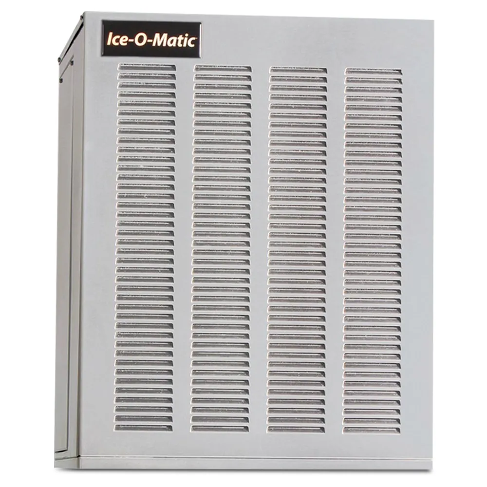 Ice-O-Matic remote cooled flake ice machine head without storage bin, ideal for high-volume ice needs in commercial operations.