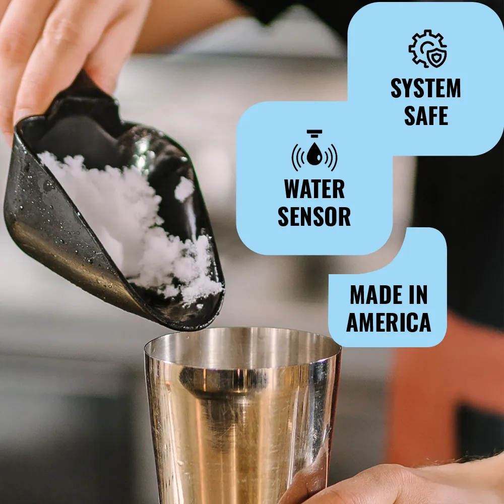 Ice-O-Matic air cooled flake ice machine head without storage bin, providing consistent ice output for restaurants and bars.